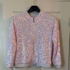 Festive Shimmering Pink Jacket - More Than Magic